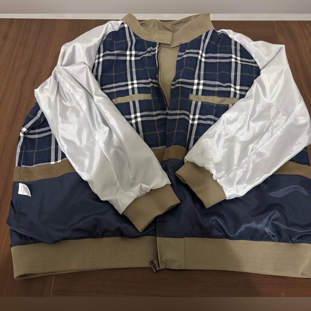 Jos. A. Bank Men’s Tan Harrington Jacket Full Zip Plaid Lined tall and big 3XL - Picture 12 of 12